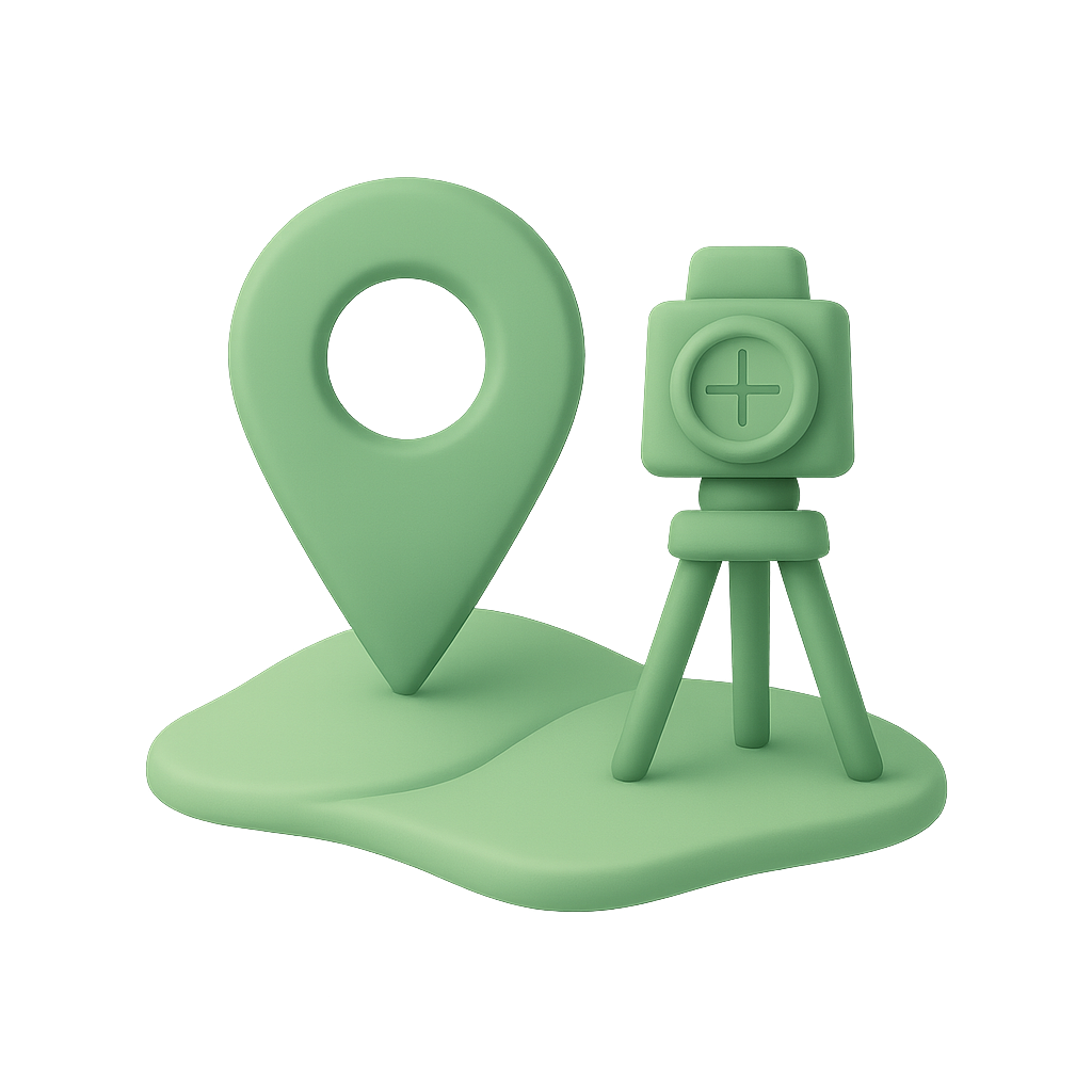 Вынос характерных поворотных точек границ участка на местности